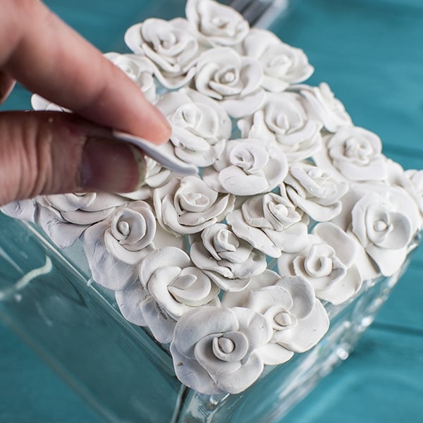 clay craft flower vases
