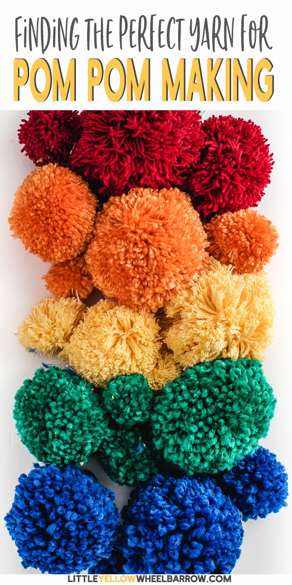 How to Make Yarn Pom Poms and Pick the Right Size Yarn