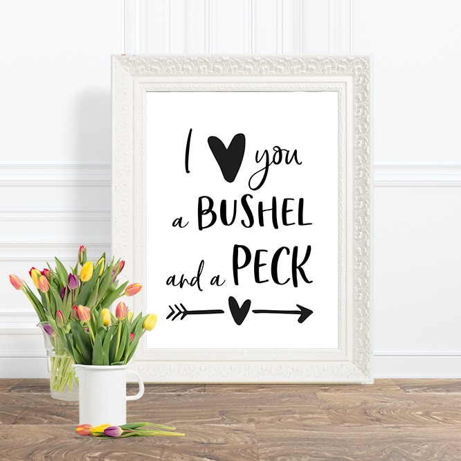 BUSHEL & A PECK PRINTABLE