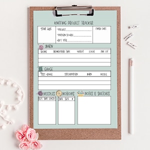 KNITTING PROJECT PLANNER