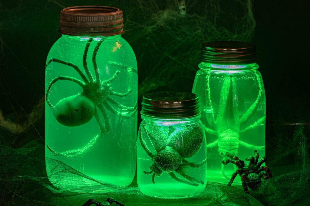 Creepy Glowing Halloween Specimen Jars Quick & Easy!