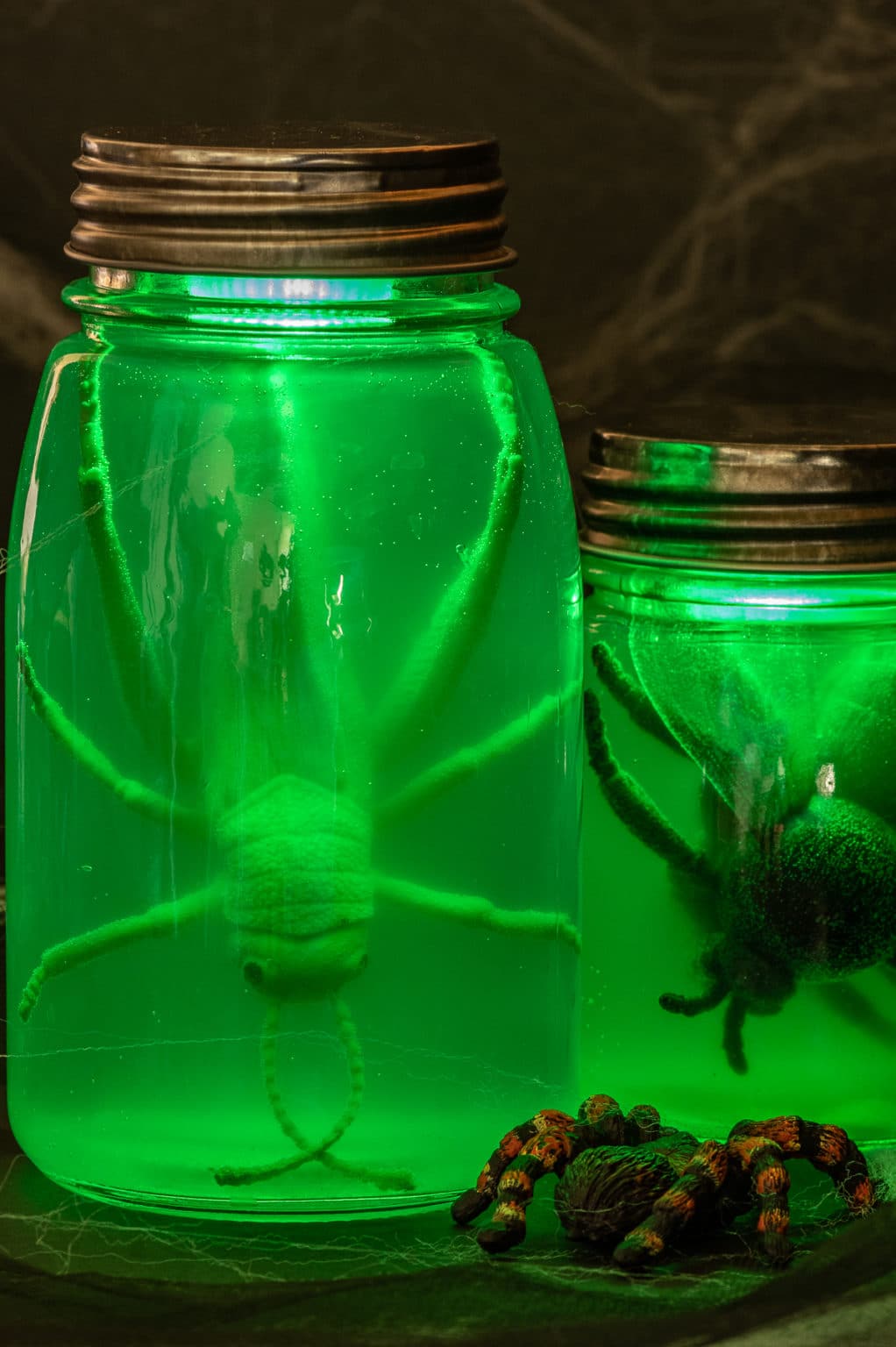 Creepy Glowing Halloween Specimen Jars Quick & Easy!