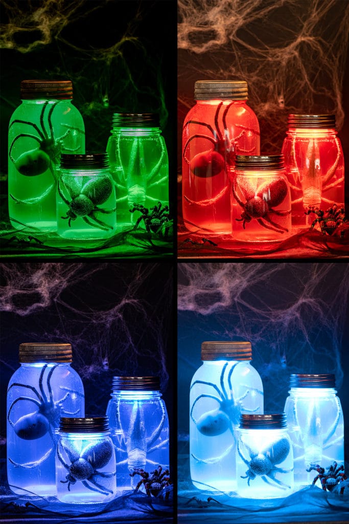 Creepy Glowing Halloween Specimen Jars Quick & Easy!